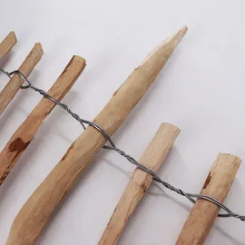 Aquagart 10m Staketenzaun Rollboarder 60cm hoch Lattenabstand 4-6cm Gartenzaun aus Haselnuss Holzzaun