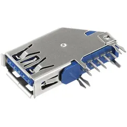 Econ Connect U3BU1AVW, USB-3.0, Blau, Edelstahl, Kupfer, Metall, Nickel, 1000 V,