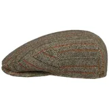 Stetson Schiebermütze Kent Flatcap aus reiner Schurwolle mit Streifen beige|grau 63/XXL