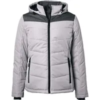 James & Nicholson Damen Winterjacke Stepp-Jacke JN1133 silver/anthracite melange XL