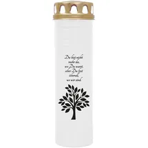 HS Candle Grabkerze 4 St. weiß Ø 7 cm x 26 cm