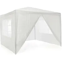 VCM Pavillon 3 x 3 m weiß inkl. Seitenteile 915690
