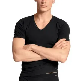 CALIDA Cotton Code V-Shirt Schwarz M