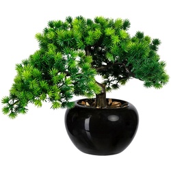 Kunstbonsai Bonsai Lärche Bonsai Lärche, Creativ green, Höhe 26 cm, im Keramiktopf grün