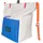 Snap Climbing Big Fleece Chalkbag - Chalk / Deep Water - One Size