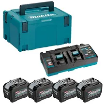 Makita accu startset XGT dc40rb 4xbl4080f