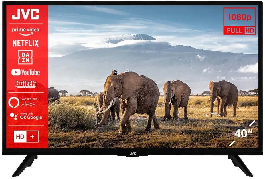JVC LT-40VF3056 40 Zoll Fernseher / Smart TV (Full HD, HDR, Triple-Tuner) - Inkl. 6 Monate HD+