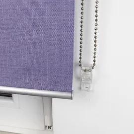 LIEDECO Rollo Struktur Verdunkelung Seitenzugrollo 122 x 175 cm Flieder