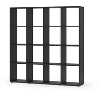 Vicco Raumteiler Karree 138,5 x 142,5 x 29 cm Schwarz