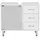 Möbel Kraft Langesee 66 x 58 x 30 cm weiß