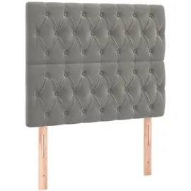 vidaXL Boxspringbett 100 x 200 cm Hellgrau