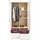 Priess Drehtürenschrank 94 x 193 x 56 cm Lila/Weiß