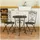 Hti-Living Essgruppe 3-teilig Curly Braun