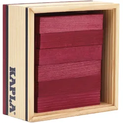 KAPLA - Holzbausteine Quadrate violett, 40er Box