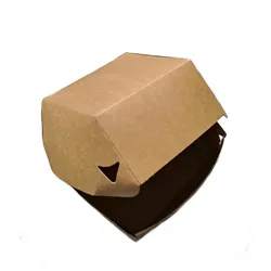 Burger-Box Kraftpapier+PE 11x11x8,5cm