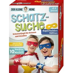 TESSLOFF 378864214 Der kleine Heine Schatzsuche Superhelden Edition Schnitzeljagd für drinnen und draußen