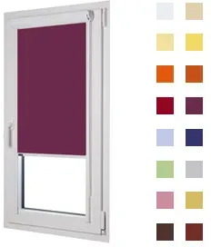 Kassettenrollo, Glasleistenrollo guenstig nach Maß oder in Standardgroeßen, Farbe violett