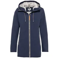 CAMEL ACTIVE Damen Langer Windbreaker mit weichem Plüschfutter Dunkelblau,