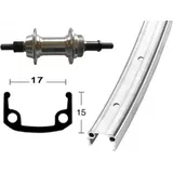 Winora H-Rad 27x1.1/4Schr.ZKR silb.Starr 36L Alu-Kastenfelge silber.Zink-Spei.