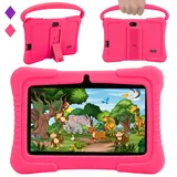 Veidoo Kinder-Tablet-PC, 7-Zoll-Tablet mit 2GB RAM 32GB,1024 * 600 IPS-Bildschirm, Premium-Elternkontrolle iWawa App, Rosa