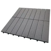 Home Deluxe WPC Bavaro dunkelbraun 30 x 30 x 2,2 cm