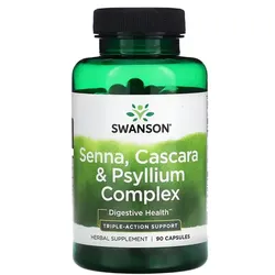 Senna, Cascara & Psyllium Komplex 90 Kapseln