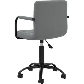 vidaXL Bürostuhl Samt Dunkelgrau