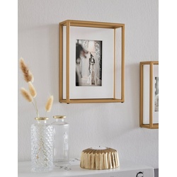 Guido Maria Kretschmer Home&Living Bilderrahmen Framel, Fotorahmen, in 2 Größen erhältlich goldfarben 18,5 cm x 23,5 cm x 6,5 cm