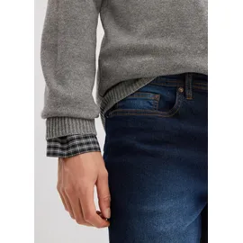 bonprix Regular-fit-Jeans Mittelblau/Dunkelblau 56