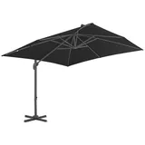 vidaXL Ampelschirm mit Aluminium-Mast 300 x 300 cm anthrazit 44636