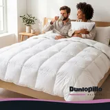 DUNLOPILLO Daunenbettdecke DUNLOPILLO "Balance, "NEUHEIT" Bettdecke in 135x200 cm & weitere Größen", weiß, B:155cm L:220cm, Bezug: 100% Baumwolle. Füllung: 90% Entendaune, 10% Entenfeder, Bettdecken, Hergestellt in Deutschland