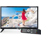 RED OPTICUM 19 Zoll (48cm) TV LE19T30921 - inkl. KFZ Adapter und DVB-T Antenne - Camping Fernseher 12V / 230V Betrieb mit Triple Tuner (DVB-C/-S2/-...