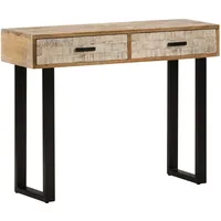 VidaXL Konsolentisch 100x30x75 cm Massivholz Mango