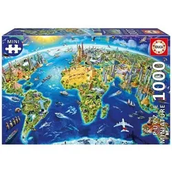 EDUCA 9219036 Wahrzeichen 1000 Teile Miniature Puzzle