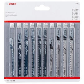 Bosch Accessories 2607011169 Stichsägeblatt-Set Wood, 10-teilig