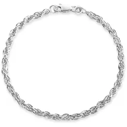 Armband »Schmuck Geschenk Silber 925 Armschmuck Armkette Armband Kordelkette«, Made in Germany, 47217928-19 silberfarben
