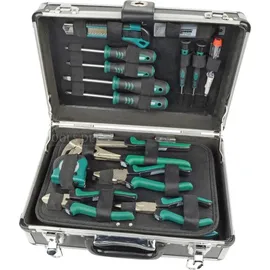 Brüder Mannesmann Werkzeuge Alu-Werkzeugkoffer bestückt 90-tlg.