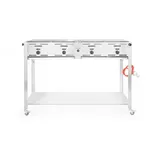 HENDI Quattro Gasgrill, 22000 Watt, mit Druckminderer, mit Gasschlauch