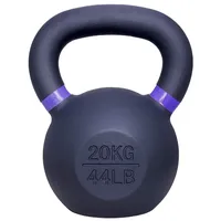 IVOL Kettlebell Gusseisen 20 kg - Schwarz mit Lila