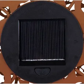 GLOBO Solarleuchte Metall 28,5 cm inkl. LED braun
