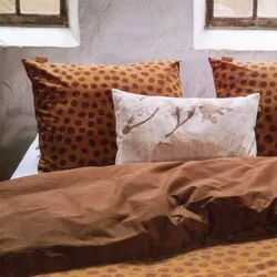 Bestlivings Bettwäsche-Set (135x200cm) Spots & Dots ( Warm Braun )