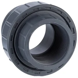 Mega Group - Mega Verschraubung Pvc-u 40 mm PVC Klebe Fitting Innengewinde 10 Bar, Grau