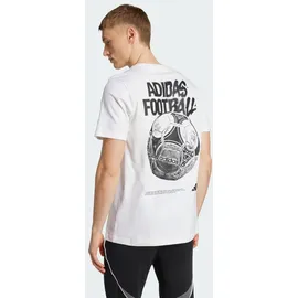 adidas Fußball Tango Geschichte Grafik T-Shirt weiß S