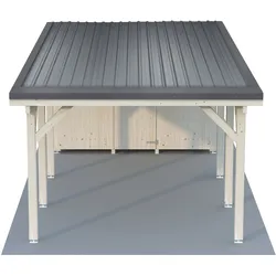 Trapezblechdach für Doppelcarport Kuba