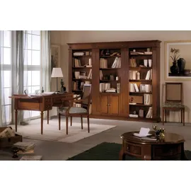 aea Tisch Schreibtisch Sekretär Schreibtische Italienische Möbel Stuhl Set Büro 2tlg - Braun