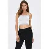 Only ONLVICKY LACE SEAML 2-PACK CROPPED TOP Schwarz L
