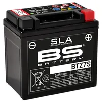 BS Battery 300635 BTZ7S AGM SLA Motorrad Batterie, Schwarz