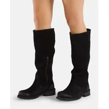 felmini wide fit Stiefel Stiefel Leder | Schwarz - 40