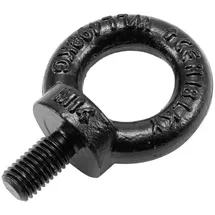 Safetex Ringschraube M14/27 mm, schwarz galvanisiert