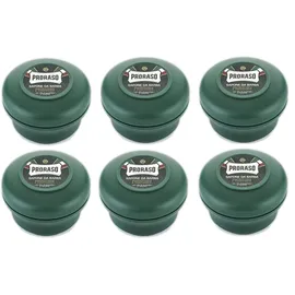 Proraso Green Shaving Soap in a Bowl 6 x 150 ml